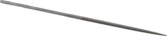 Grobet - 5-1/2" Needle Precision Swiss Pattern Square File - Round Handle - Apex Tool & Supply