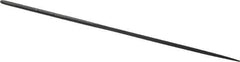 Grobet - 6-1/4" Needle Precision Swiss Pattern Square File - Round Handle - Apex Tool & Supply