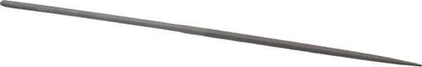 Grobet - 6-1/4" Needle Precision Swiss Pattern Square File - Round Handle - Apex Tool & Supply