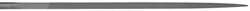 Grobet - 6-1/4" Needle Precision Swiss Pattern Square File - Round Handle - Apex Tool & Supply