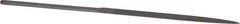 Grobet - 5-1/2" Needle Precision Swiss Pattern Three Square File - Round Handle - Apex Tool & Supply