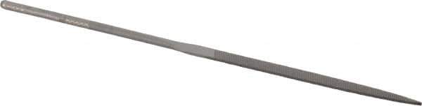 Grobet - 5-1/2" Needle Precision Swiss Pattern Warding File - Round Handle - Apex Tool & Supply