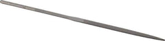 Grobet - 5-1/2" Needle Precision Swiss Pattern Warding File - Round Handle - Apex Tool & Supply