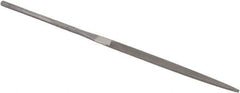 Grobet - 5-1/2" Needle Precision Swiss Pattern Warding File - Round Handle - Apex Tool & Supply