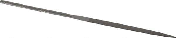 Grobet - 6-1/4" Needle Precision Swiss Pattern Warding File - Round Handle - Apex Tool & Supply