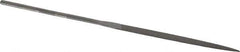 Grobet - 6-1/4" Needle Precision Swiss Pattern Warding File - Round Handle - Apex Tool & Supply
