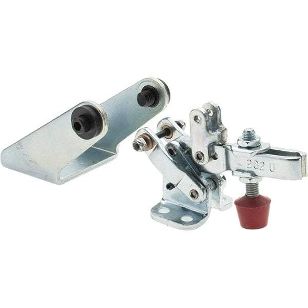 De-Sta-Co - 200 Lb Inner Hold Capacity, Horiz Mount, Air Power Hold-Down Toggle Clamp - 1/8 NPT Port, 34 Max psi, 102° Bar Opening, 26.92mm Height Under Bar - Apex Tool & Supply