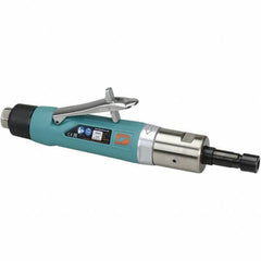 Dynabrade - 1/4" Collet, Straight Handle, Air Straight Die Grinder - 3,400 RPM, Rear Exhaust, 43 CFM, 1 hp, 90 psi, 3/8 NPT Inlet - Apex Tool & Supply