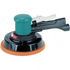 Dynabrade - 10,000 OPM, 23 CFM Air Consumption, Palm Air Orbital Sander - Round Pad, 1/4 NPT Inlet - Apex Tool & Supply