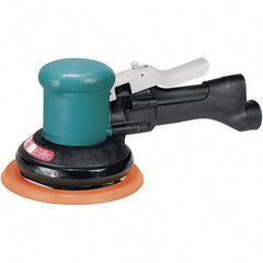 Dynabrade - 12,000 OPM, 23 CFM Air Consumption, Palm Air Orbital Sander - Round Pad, 1/4 NPT Inlet - Apex Tool & Supply