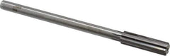 Made in USA - 0.58" Carbide-Tipped 6 Flute Chucking Reamer - Straight Flute, 7/16" Straight Shank, 2" Flute Length, 8" OAL - Apex Tool & Supply