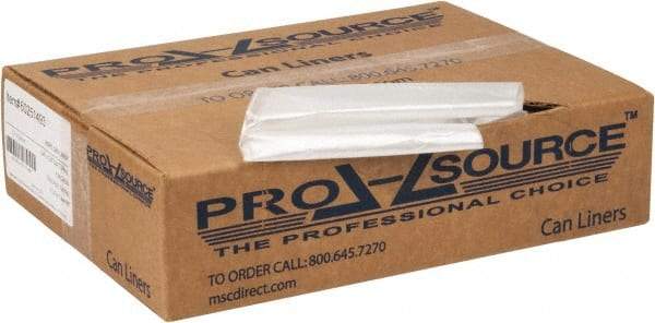 PRO-SOURCE - 0.31 mil Thick, Household/Office Trash Bags - 24" Wide x 24" High, Clear - Apex Tool & Supply