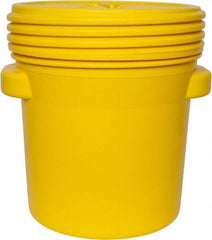 Eagle - 20 Gallon Closure Capacity, Screw On Closure, Yellow Lab Pack - 5 Gallon Container, Polyethylene, 125 Lb. Capacity, UN 1H2/X57/S Listing - Apex Tool & Supply