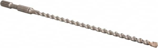 Milwaukee Tool - 1/2" Diam, Spline Shank, Carbide-Tipped Rotary & Hammer Drill Bit - Apex Tool & Supply