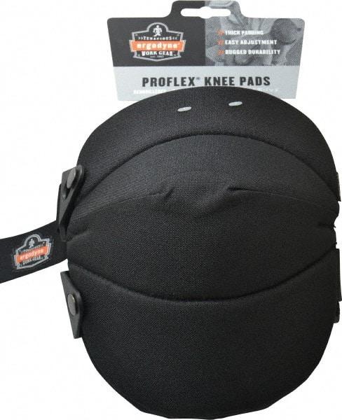 Ergodyne - Size Universal, Buckle Straps, Knee Pad - Foam Padding, Black, 2 Elastic Straps, Polyester Cover - Apex Tool & Supply