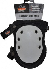 Ergodyne - Size Universal, Buckle Straps, Hard Protective Cap, Knee Pad - Foam Padding, Gray, Elastic Straps, Nylon Cover - Apex Tool & Supply