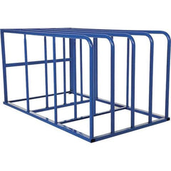 Vestil - 4 Bay, 7,700 Lb Capacity, Blue Standard Sheet Rack - 50" Wide x 44" High x 84" Deep - Apex Tool & Supply