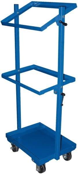 Vestil - 300 Lb Capacity, 17-13/16" Wide x 18-1/4" Long x 65" High Multi-Level Cart - 3 Shelf, Steel, Swivel Casters - Apex Tool & Supply
