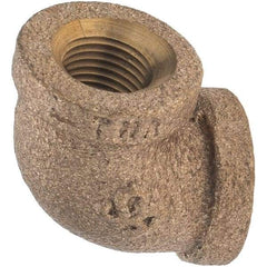 Merit Brass - Class 125, 1/8" Internal Pipe, Brass 90° Street Elbow - FBSPT x FBSPT - Apex Tool & Supply