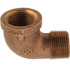 Merit Brass - Class 125, 3/4" Internal Pipe, Brass 90° Street Elbow - FBSPT x MBSPT - Apex Tool & Supply