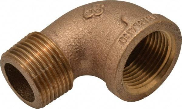 Merit Brass - Class 125, 1" Internal Pipe, Brass 90° Street Elbow - FBSPT x MBSPT - Apex Tool & Supply