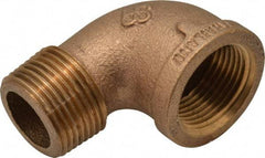 Merit Brass - Class 125, 1" Internal Pipe, Brass 90° Street Elbow - FBSPT x MBSPT - Apex Tool & Supply