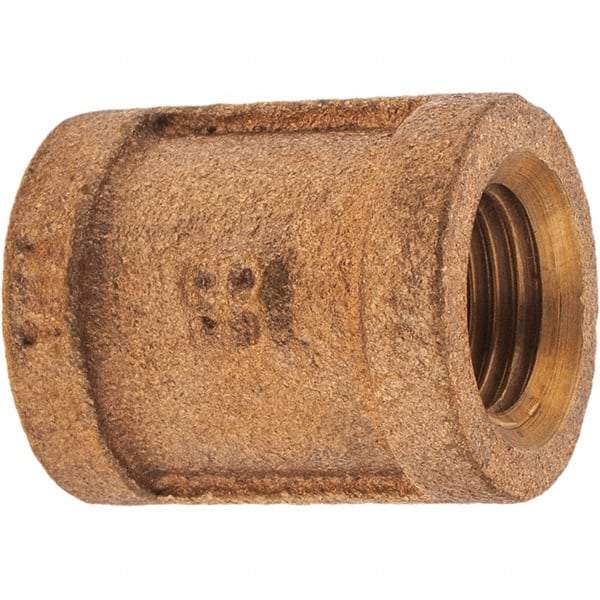 Merit Brass - Class 125, 1/4" Internal Pipe, Brass Coupling - FBSPT x FBSPT - Apex Tool & Supply