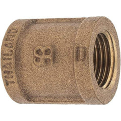 Merit Brass - Class 125, 1/2" Internal Pipe, Brass Coupling - FBSPT x FBSPT - Apex Tool & Supply