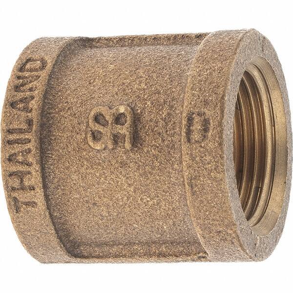 Merit Brass - Class 125, 3/4" Internal Pipe, Brass Coupling - FBSPT x FBSPT - Apex Tool & Supply