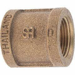 Merit Brass - Class 125, 3/4" Internal Pipe, Brass Coupling - FBSPT x FBSPT - Apex Tool & Supply