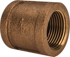 Merit Brass - Class 125, 1" Internal Pipe, Brass Coupling - FBSPT x FBSPT - Apex Tool & Supply
