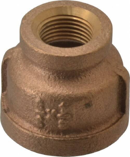 Merit Brass - Class 125, 3/4 x 3/8" Internal Pipe, Brass Reducing Coupling - FBSPT x FBSPT - Apex Tool & Supply