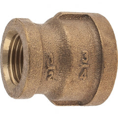 Merit Brass - 3/4 x 1/2" Brass Pipe Reducing Coupling - Apex Tool & Supply