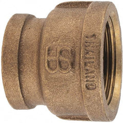 Merit Brass - Class 125, 1-1/4 x 1" Internal Pipe, Brass Reducing Coupling - FBSPT x FBSPT - Apex Tool & Supply