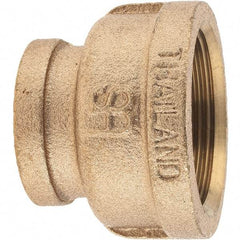 Merit Brass - Class 125, 1-1/2 x 1" Internal Pipe, Brass Reducing Coupling - FBSPT x FBSPT - Apex Tool & Supply