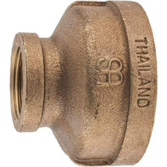 Merit Brass - Class 125, 2 x 1" Internal Pipe, Brass Reducing Coupling - FBSPT x FBSPT - Apex Tool & Supply