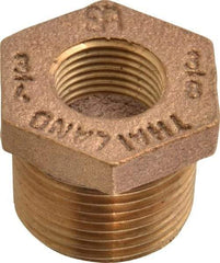 Merit Brass - Class 125, 3/4 x 3/8" Internal Pipe, Brass Hex Bushing - MBSPT x FBSPT - Apex Tool & Supply