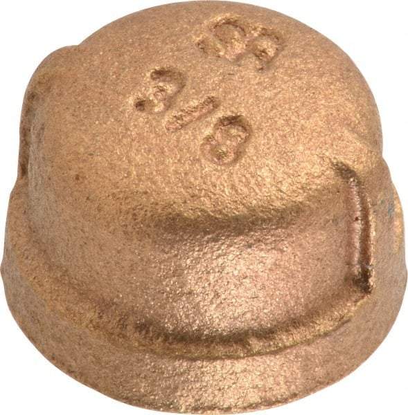 Merit Brass - Class 125, 3/8" Internal Pipe, Brass End Cap - FBSPT - Apex Tool & Supply