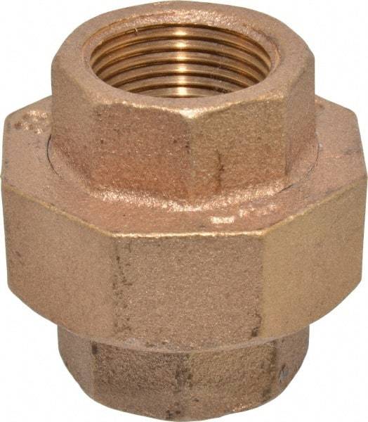 Merit Brass - Class 125, 3/4" Internal Pipe, Brass Union - FBSPT x FBSPT - Apex Tool & Supply