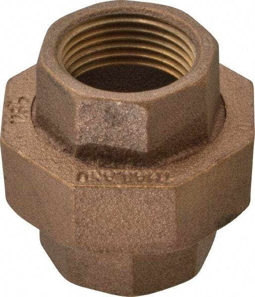 Merit Brass - Class 125, 1" Internal Pipe, Brass Union - FBSPT x FBSPT - Apex Tool & Supply
