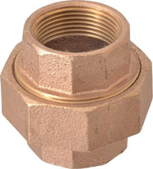 Merit Brass - Class 125, 1-1/4" Internal Pipe, Brass Union - FBSPT x FBSPT - Apex Tool & Supply