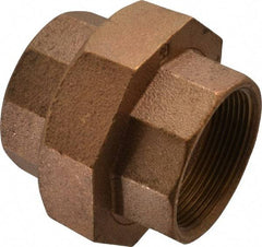Merit Brass - Class 125, 2" Internal Pipe, Brass Union - FBSPT x FBSPT - Apex Tool & Supply