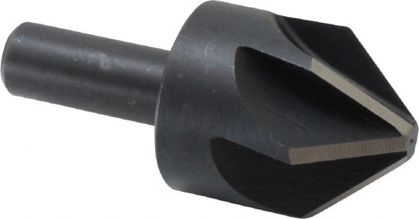 Keo - 1-1/4" Head Diam, 1/2" Shank Diam, 6 Flute 82° High Speed Steel Countersink - Apex Tool & Supply