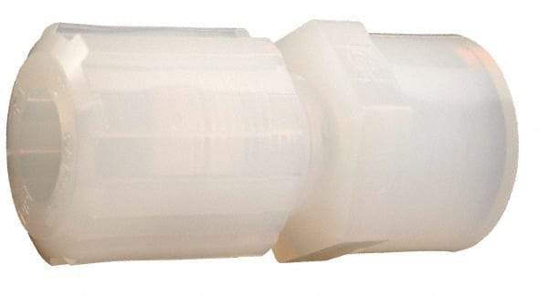 Parker - 1/4" Tube OD, PFA PTFE Plastic Compression Tube Female Straight Adapter - 1/2 NPT Pipe, 300°F Max, Plastic Grip - Apex Tool & Supply