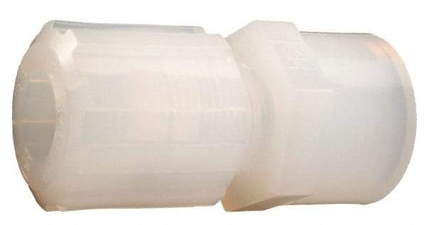 Parker - 1/4" Tube OD, PFA PTFE Plastic Compression Tube Female Straight Adapter - 1/8 NPT Pipe, 300°F Max, Plastic Grip - Apex Tool & Supply