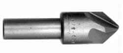 Hertel - 3/4" Head Diam, 1/2" Shank Diam, 4 Flute 82° High Speed Steel Countersink - 2-11/16" OAL, Straight Shank - Apex Tool & Supply