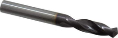 Guhring - 23/64" 130° Parabolic Flute Powdered Metal Screw Machine Drill Bit - FIREX Finish, Right Hand Cut, 1.575" Flute Length, 3.307" OAL, Cone Relief Point, Straight Shank - Apex Tool & Supply