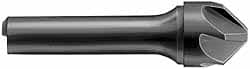 Made in USA - 1" Head Diam, 1/2" Shank Diam, 6 Flute 120° Solid Carbide Countersink - Apex Tool & Supply