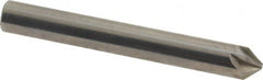 Made in USA - 1/4" Head Diam, 1/4" Shank Diam, 6 Flute 82° Solid Carbide Countersink - Apex Tool & Supply