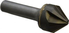 Made in USA - 1" Head Diam, 1/2" Shank Diam, 6 Flute 82° Solid Carbide Countersink - Apex Tool & Supply